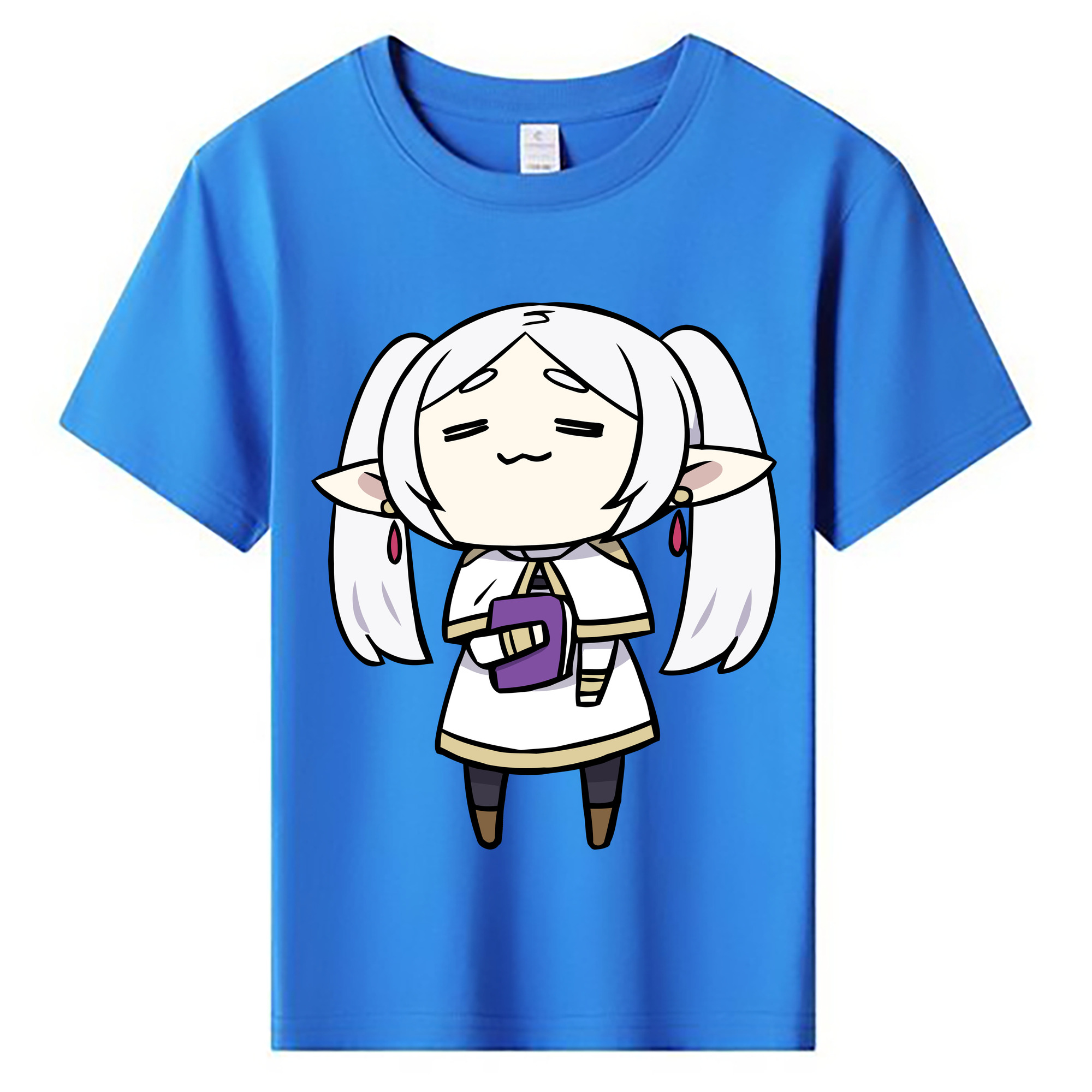 （画像用） 葬送のフリーレン Frieren 綿100％キッズTシャツ（フロントプリント）